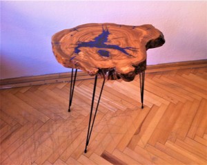 Nightfall Live Edge <b>Coffee</b> <b>Table</b> Midnight Canyon Resin <b>Table</b> Shadow River Accent <b>Table</b> Heritage Burl <b>Epoxy</b> <b>Coffee</b> <b>Table</b> - Product Image 2
