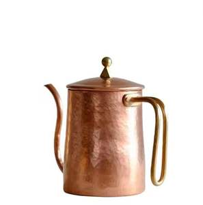 Tetera Vintage de Acero Inoxidable con Diseño en Espiral, Cafetera Árabe con Asa de Madera, Decorativa para Servir Té - Product Image 3