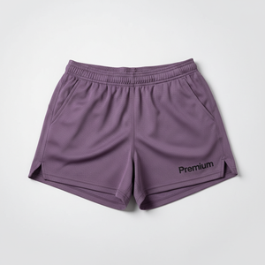 Shorts de course en mesh personnalisés pour femmes, respirants, athlétiques, pour la gym, avec taille élastique, shorts d'entraînement, fabricant de vêtements de sport OEM - Product Image 4