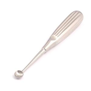 Cureta ósea manual de cuchara afilada, 17 cm, mango hueco, eje recto, copa ovalada, acero inoxidable alemán, autoclavable, reutilizable - Product Image 6