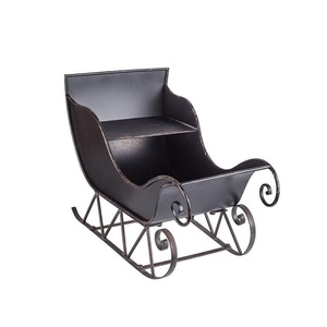 Top Trending Christmas Decorations Vintage Galvanized Iron Christmas Sleigh for Christmas Ornaments Decorations - Product Image 4