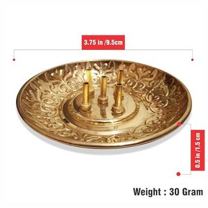 Porta Incienso Indio Hecho a Mano, Ecológico, de Metal, Duradero, para Uso Religioso, en el Hogar, Templo, Oración, Precio al por Mayor - Product Image 3