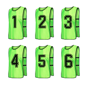 Chalecos de Entrenamiento de Fútbol de Malla Estampada de Alta Calidad, Chalecos de Fútbol Reversibles, Chalecos de Entrenamiento Deportivos Ligeros y Transpirables - Product Image 1