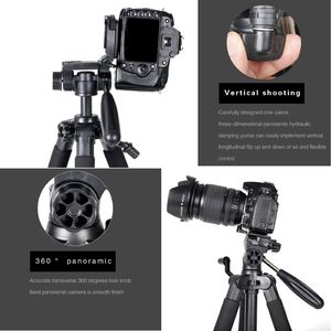 Treppiede Professionale Q111 in Lega di Alluminio da 55 Pollici, Supporto per Fotocamera in Fibra di Carbonio 5kg per DSLR Canon, Nikon, Sony, Videocamere DV - Product Image 4
