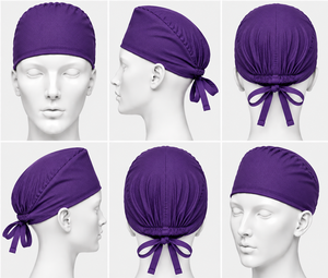 Gorros de Enfermería con Estampado de Dibujos Animados, Gorros Médicos con Forro de Satén, Banda Elástica Ajustable, Gorros de Enfermera para Mujeres y Hombres - Product Image 1