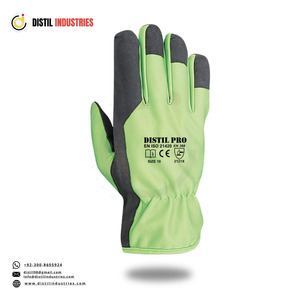 Guantes de Seguridad de Piel de Oveja de Primera Calidad DISTIL INDUSTRIES, con Puño de Punto Resistente, Antiestáticos, para Jardinería y Montaje - Product Image 2