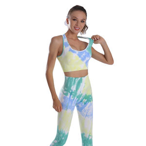 Ensemble de yoga personnalisé populaire avec logo pour femmes, vêtements de sport sexy, soutien-gorge de sport, legging de fitness, ensemble de vêtements de yoga sans couture pour femmes - Product Image 1