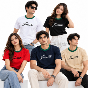 Collection de t-shirts en coton personnalisés, couleurs assorties, design graphique, t-shirts streetwear pour hommes et femmes, vente en gros, lots de t-shirts en vrac - Product Image 1