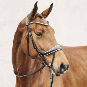 Brida de Cuero Suave de Lujo para Caballos con Cristales de Roca y Cuero Patentado de Fabricante Indio de Bridas para Caballos - Product Image 4