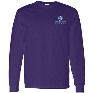 T-shirt à manches longues en jersey 100 % coton avec logo personnalisé sur le devant, motif lettres, nouvelle collection, vêtement décontracté écologique - Product Image 2