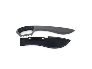 Maßgefertigtes OEM 3cr13 Stahl Jagd- und Campingmesser mit Vollmetallgriff, Kunststoffgriff und Lederscheide in Industriequalität - Product Image 2