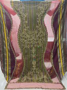 Ensemble de robes pour filles/femmes somaliennes en tissu jacquard uni à perles métalliques, écologique et biologique, de poids moyen, haute qualité - Product Image 2