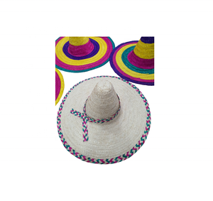 Traditional Sombrero Straw Hat Embroidered Logos <b>for</b> Summer Parties Restaurants Beach Celebrations event tour <b>outdoor</b> active - Product Image 3