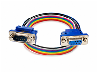 Cable Adaptador de Extensión de Puerto Serie RS232 COM D-Sub de 9 Pines, Macho a Hembra, Chapado en Oro de Primera Calidad, para Control Industrial