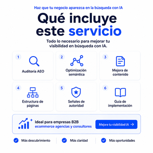 Optimización de Búsqueda con IA AEO para Empresas que Quieren Mayor Visibilidad en Google ChatGPT y Búsqueda Inteligente en la Web - Product Image 6