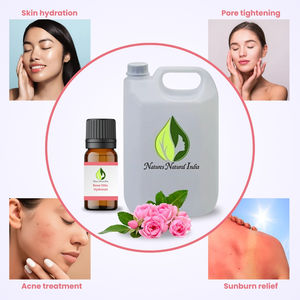 น้ำกุหลาบออร์แกนิคเกรดบำบัด 100% บริสุทธิ์ ได้รับการรับรองมาตรฐาน BG GMP สำหรับผลิตภัณฑ์ดูแลผิว  วัตถุดิบสำหรับทำ OEM/ODM - Product Image 2