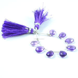 Top Grade Premium Natural <b>Amethyst</b> Faceted Pear Shape Gemstone Beads Strand Use for Making Festival Gifted Item Jewelry bracelet - Product Image 3