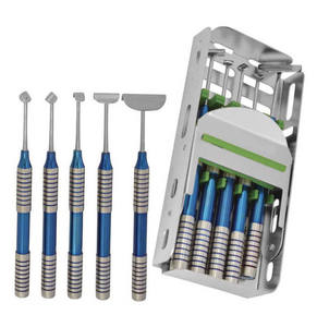 Juego de Instrumentos Dentales Ergonómicos Manuales para Cepillado, Herramientas de Acero Inoxidable Alemán para Cirugía de Implantes con Caja de Almacenamiento, Certificación CE - Product Image 6