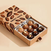 Boîte cadeau personnalisée de luxe en carton vide pour la Saint-Valentin, emballage artisanal pour bonbons et chocolats avec aimant