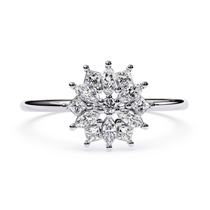 Bijoux Loista avec diamant cultivé en laboratoire certifié IGI Gia, bague en diamant CVD, bagues en diamant véritable pour femmes - Product Image 1