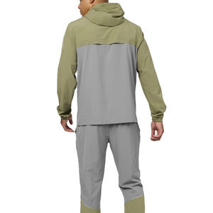 Conjuntos Deportivos de Nylon Personalizados al por Mayor para Hombre 2026, Trajes Deportivos con Cremallera y Logotipo Personalizado, Conjunto de 2 Piezas, Chaqueta Cortavientos para Hombre - Product Image 2