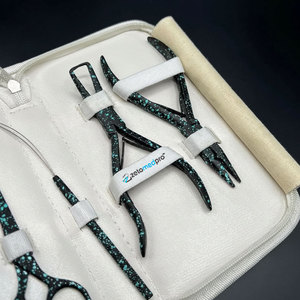 Custom Color Coated <b>Micro</b> Loop Hair <b>Extension</b> Plier Kit Quick Hair Parting Scissor Stainless Steel <b>Micro</b> Hair <b>Extension</b> Tools - Product Image 4