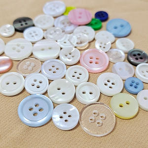Round Plastic <b>Buttons</b> 4-Holes Classic Style Nickel-Free Resin <b>Button</b> for Sewing and Decoration - Product Image 1