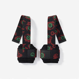 Fitness <b>Weight</b> Lifting Straps <b>Wrist</b> Support Power Strap Pull Up Powerlifting Printed Straps - Product Image 2