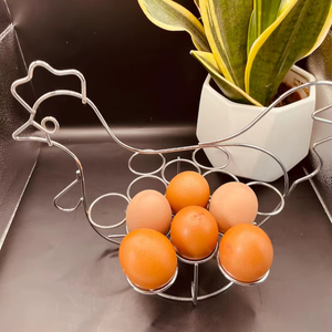 Heavy Duty Metal <b>Egg</b> Basket Organizer, Countertop <b>Egg</b> <b>Storage</b> Container - Product Image 1