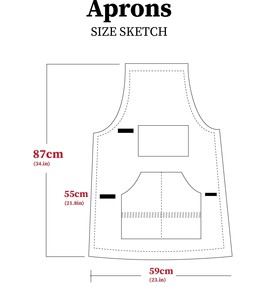 Genuine <b>Leather</b> <b>Apron</b> Heavy Duty Casual Brass Hardware Luxury Finish Protection Smell Proof Multi-Function Professional Grade - Product Image 3