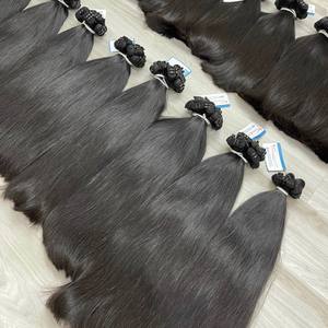 Grande vente!!! Cheveux vietnamiens bruts couleur naturelle os cheveux de trame droite peuvent être teints toutes les couleurs, longueur 6-36 pouces - Product Image 6