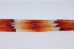 Cuentas Redondas Facetadas de Ópalo de Fuego Mexicano Natural de 4 mm y 13 Pulgadas para la Fabricación de Joyas - Product Image 2