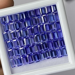 Tanzanita Natural de 3x5mm, Corte Esmeralda, Azul Violeta, Facetada, Piedra Suelta para Joyería, Hasnain Gems5 - Product Image 2