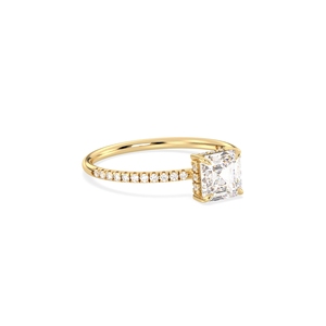 Anillos de Boda de Diamantes Cultivados en Laboratorio HPHT CVD de Oro Sólido de 14K, Precio de Fábrica REYES, Joyería Fina Minimalista para Mujer - Product Image 3