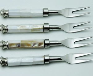 Premium Stainless Steel Fork Set With <b>MOP</b> <b>Handle</b> For Weddings Events Restaurants Hotel 2026 Trending Kitchenware Accessories Set - Product Image 1