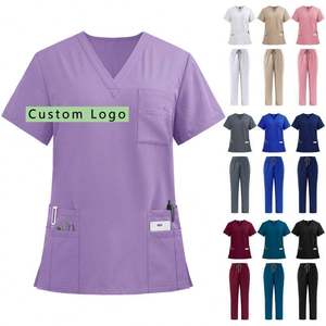 Conjuntos de Uniformes Médicos Cómodos para Mujer, de Poliéster y Spandex, con Tela de Lona, Diseño Moderno, Uniformes de Trabajo - Product Image 5