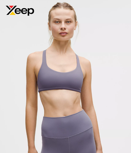 เสื้อชั้นในกีฬาโยคะคุณภาพสูงสำหรับผู้หญิง XEEP รุ่น XC-SB-183 แบบเรียบง่าย ระบายอากาศได้ดี สายปรับได้ แผ่นรองถอดออกได้ รองรับได้ดีเยี่ยม แห้งเร็ว - Product Image 1