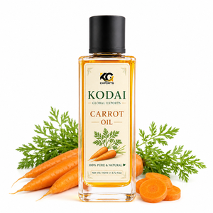 Kodai <b>Carrot</b> <b>Oil</b> 110ml 100% Pure Refined Natural Herbal Hair & Skin Care <b>Oil</b> US Plug Glass Bottle Logo Customized - Product Image 1