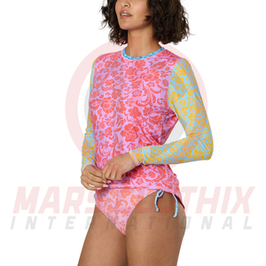 Adult Size Slim Fit Comfortable And Breathable Ladies Rash Guard New Design <b>Compression</b> Wear Rash Guard For <b>Women</b> - Product Image 2