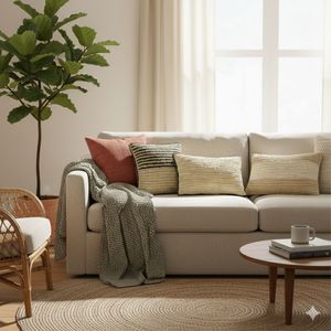 Oreiller en sisal artisanal - Product Image 4