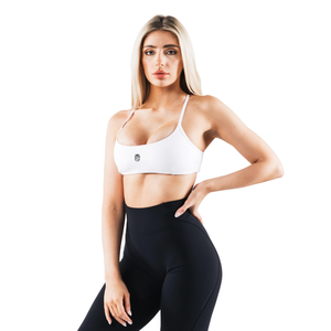 Sujetador Deportivo Sin Costuras para Mujer, Color Blanco, con 3 Tirantes, Soporte Alto, Elástico, para Yoga, Gimnasio, Fitness, Ejercicio, Top Corto - Product Image 3