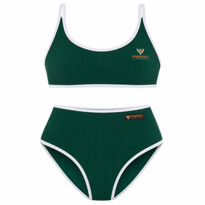 New Summer Women's <b>Sexy</b> Push up Bandeau 2 Piece High Waisted Solid Quick Dry Seamless Front Logo <b>Bikini</b> <b>Set</b> - Product Image 6