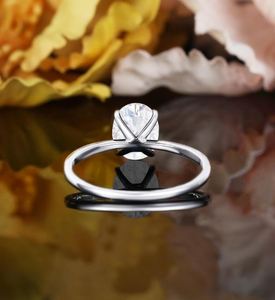 <b>Solitaire</b> Oval Cut Moissanite 14k Gold Plated Engagement <b>Ring</b> Prong Set Wedding Anniversary Bridal <b>Ring</b> Elegant Gift for Women - Product Image 2