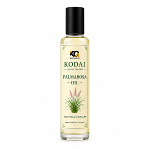 Pure Natural 100% Pure & Natural Palmarosa Essential <b>Oil</b> 100g Liquid Floral Body Care for Massage with US Plug From Tamil Nadu - Product Image 1
