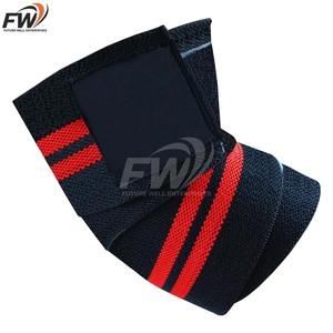 Bandages de genou OEM pour hommes et femmes, en coton élastique, respirants, écologiques, pour la musculation, soutien sportif - Product Image 3