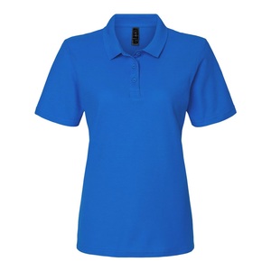 Nouvelle Arrivée - Polo Femme Uni à Manches Courtes en Tricot Décontracté 100% Polyester Coupe Classique - Export BD - Product Image 1