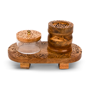Incensario Árabe de Alta Calidad con Forma de Bandeja de Fresa, Cubierta Mubkhar Hecha a Mano, Difusor de Incienso Ecológico de Madera de Sándalo Religioso FAIZA CRAFT - Product Image 5