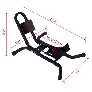 Heavy Duty 1200 libbre per moto pneumatico anteriore Chock nero per moto ruote da 17 "-21" ruote di alta qualità in acciaio supporto per rimorchio - Product Image 3