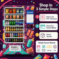 Máquina Expendedora Comercial de Aperitivos y Bebidas para Ubicaciones Exteriores con Marca Personalizada y Configuración Flexible