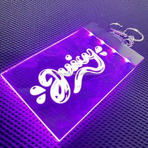 Llavero LED de Plástico Personalizable con Impresión Digital, Interruptor Táctil y Alimentación por Batería para Eventos Nocturnos Promocionales - Product Image 4